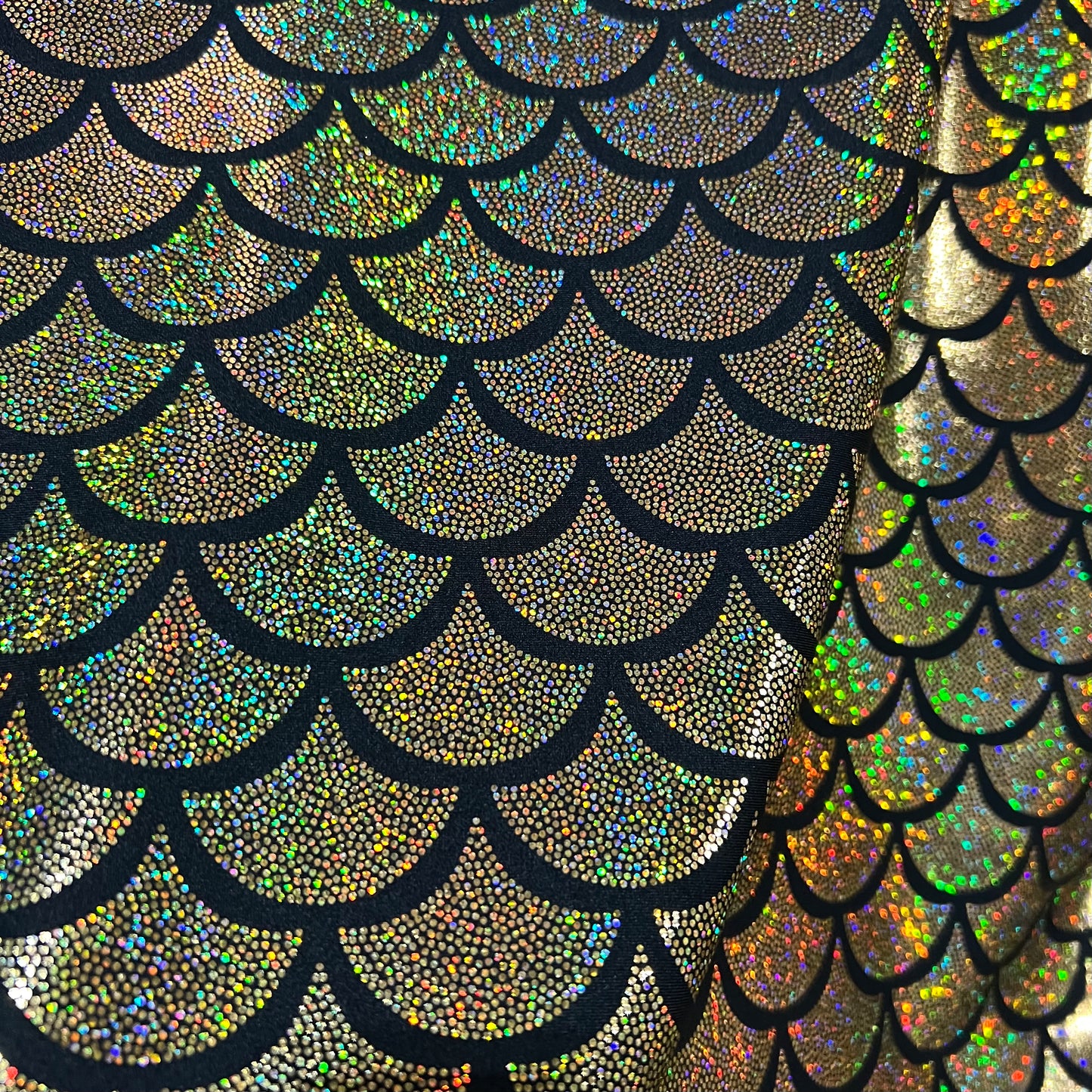 Gold Holographic Dragon Scale