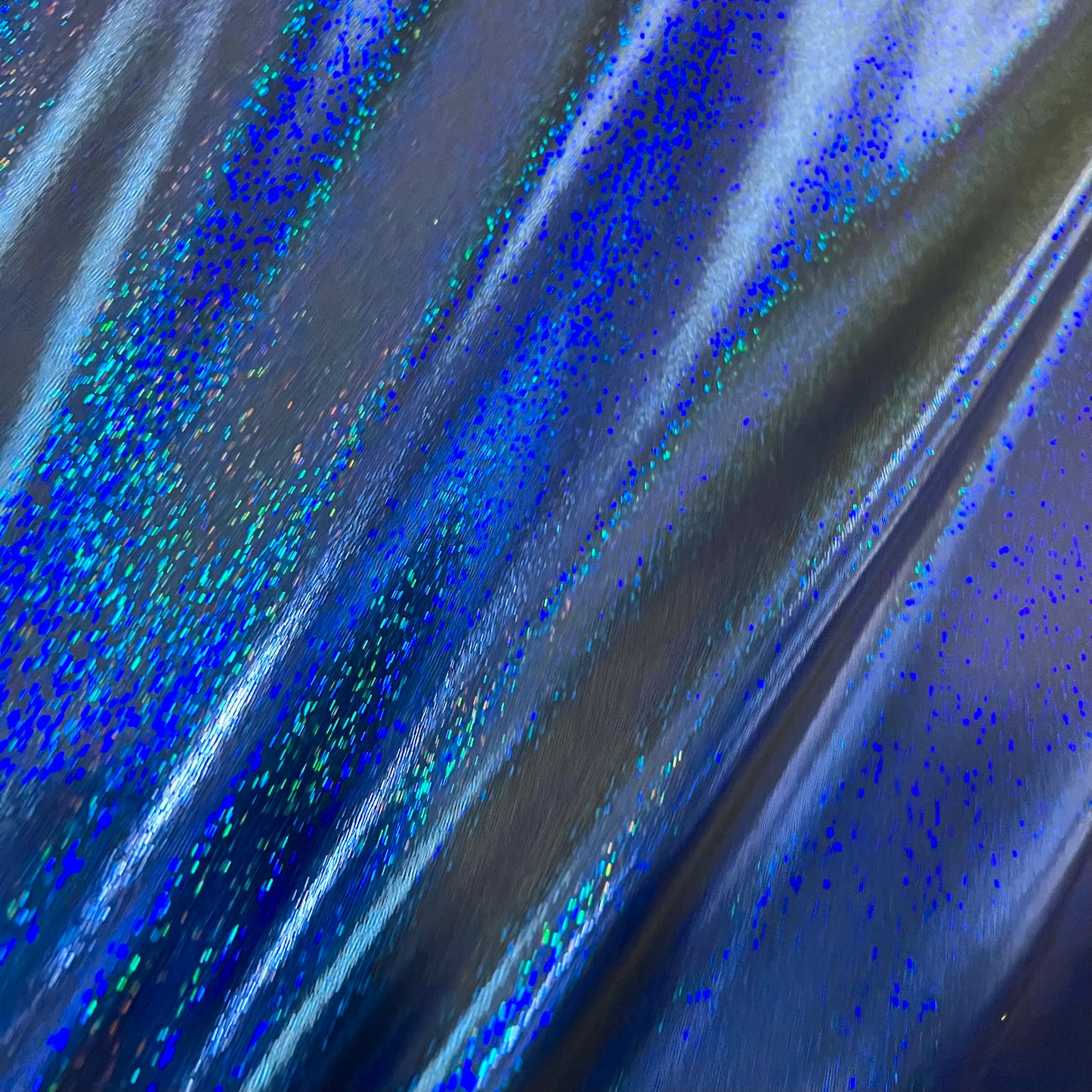Blue Sparkly Jewel Holographic