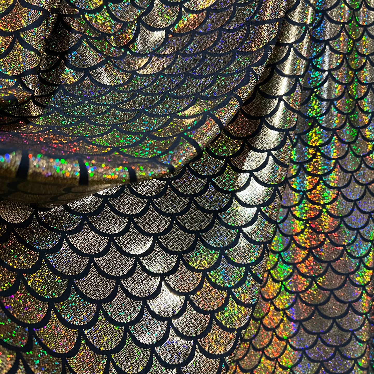 Gold Holographic Dragon Scale