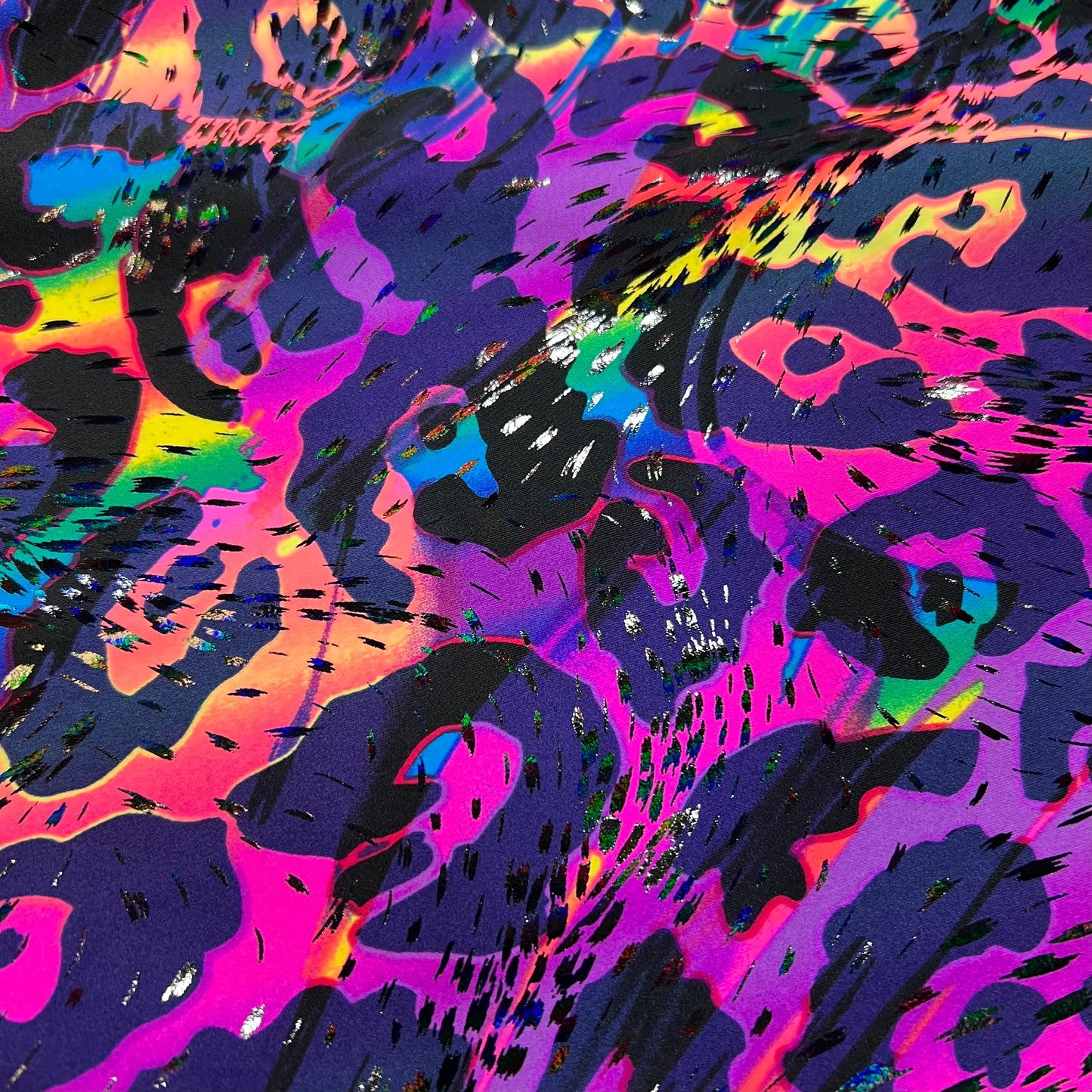UV Glow Rainbow Leopard