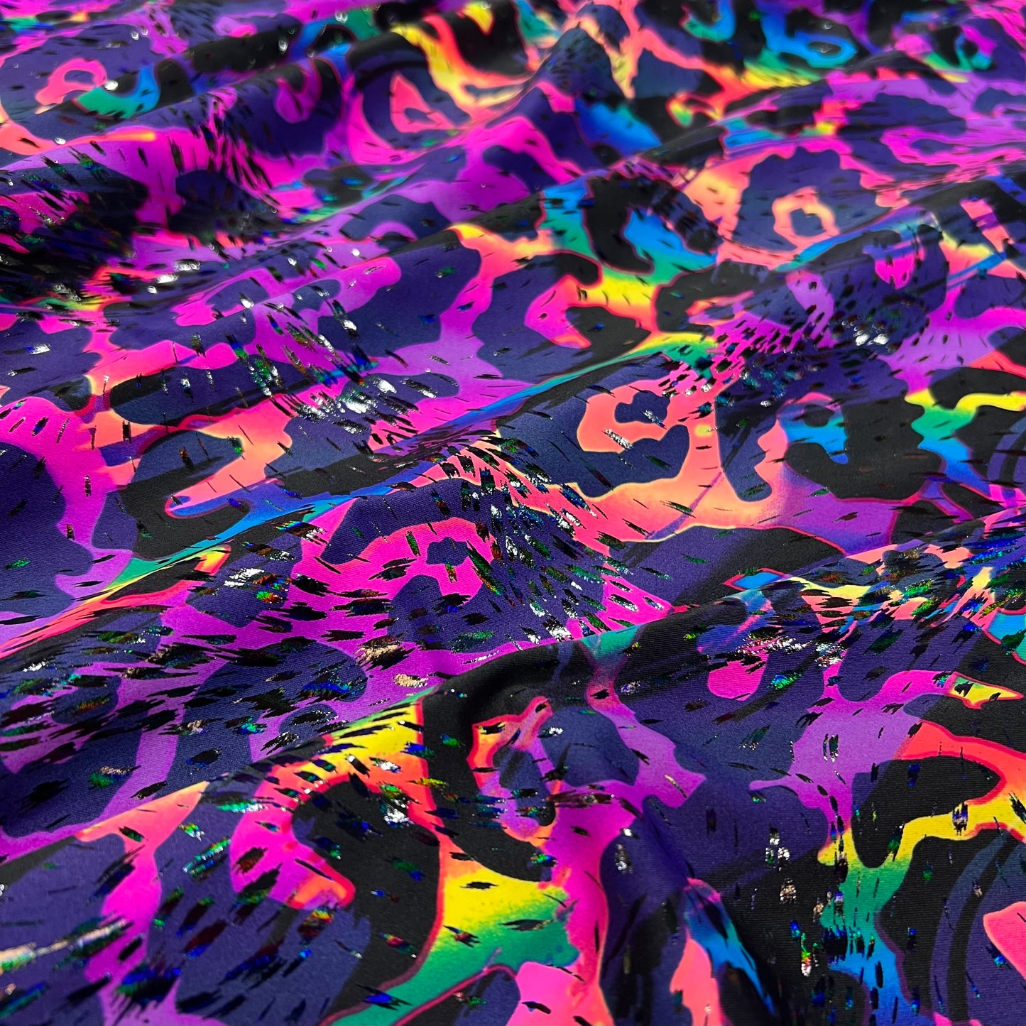UV Glow Rainbow Leopard