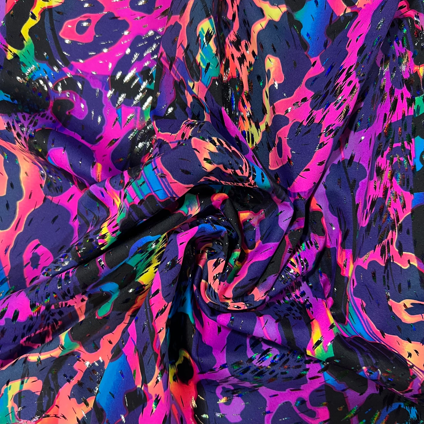 UV Glow Rainbow Leopard