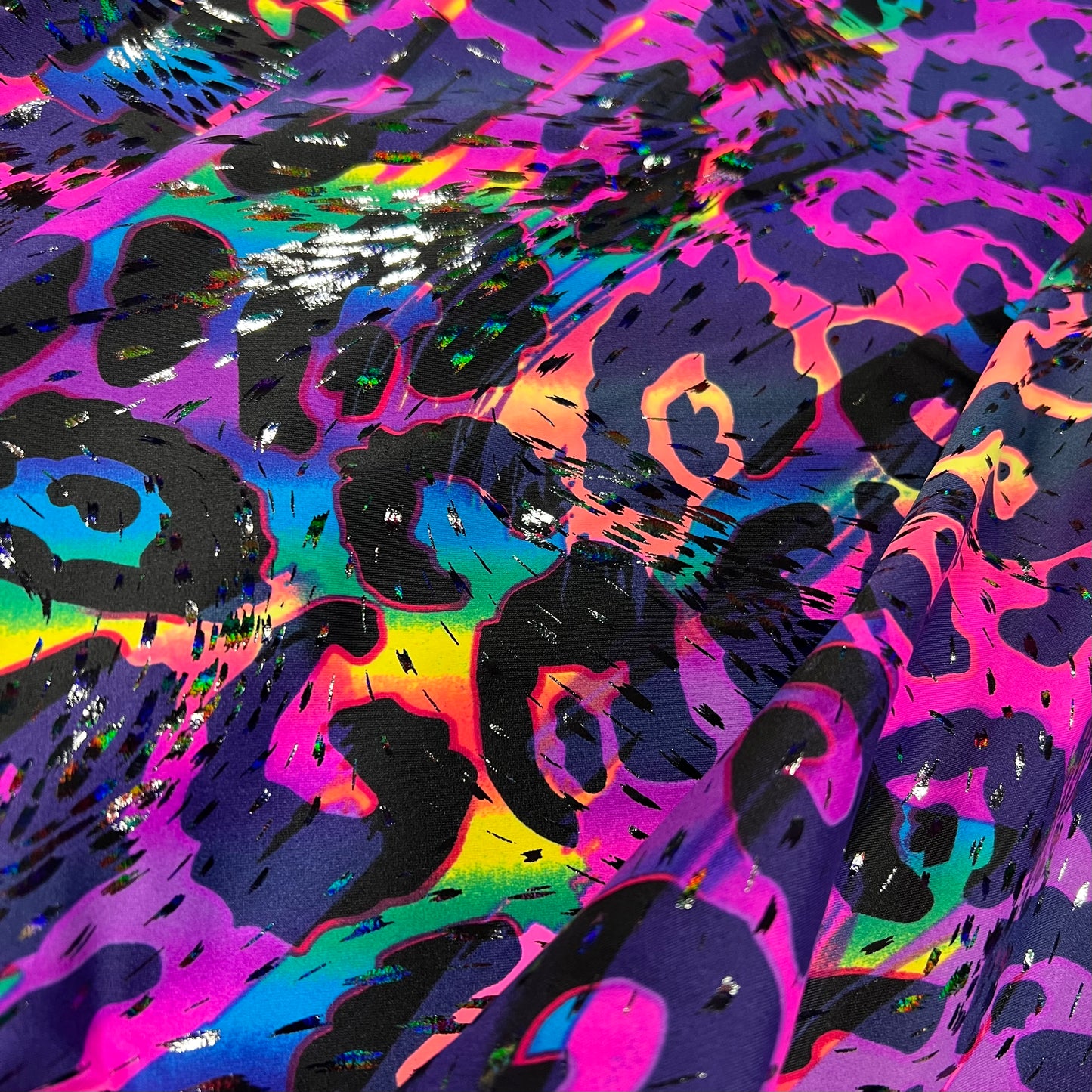 UV Glow Rainbow Leopard