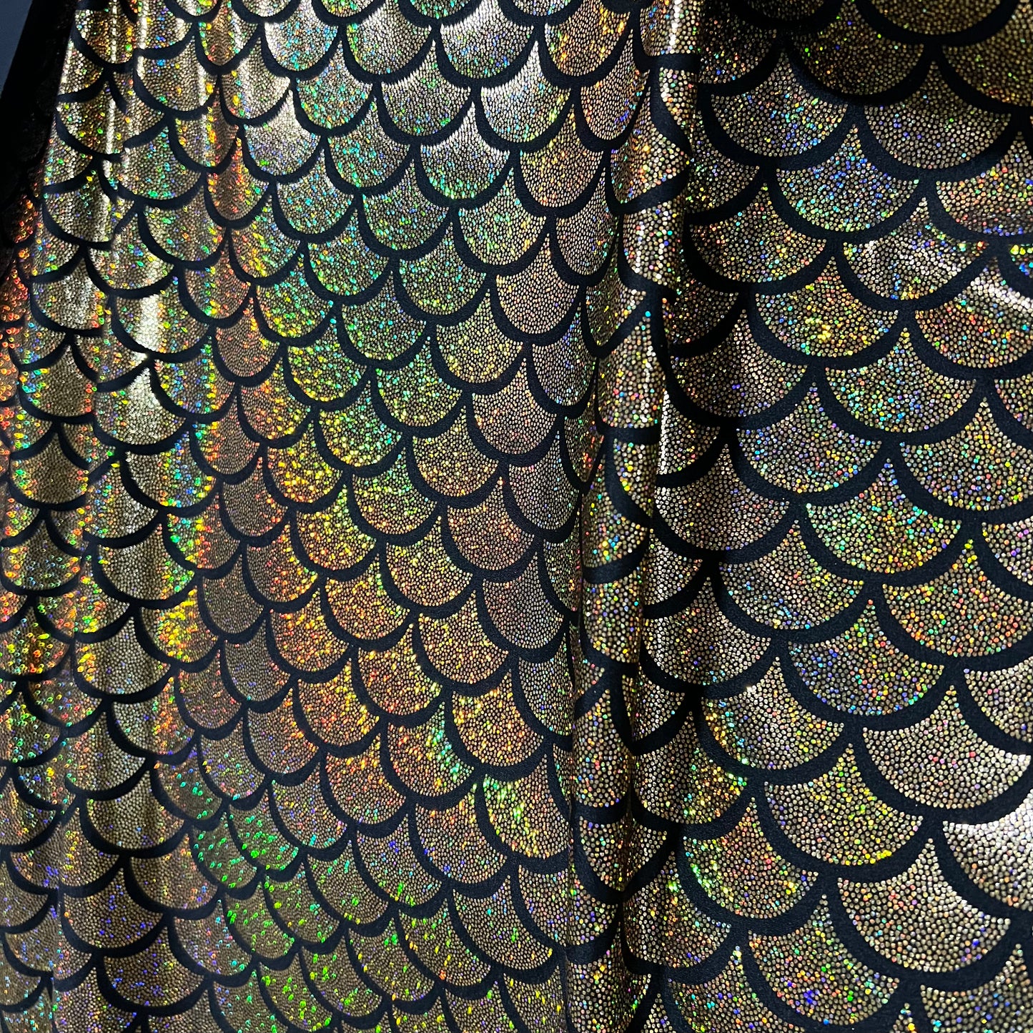 Gold Holographic Dragon Scale