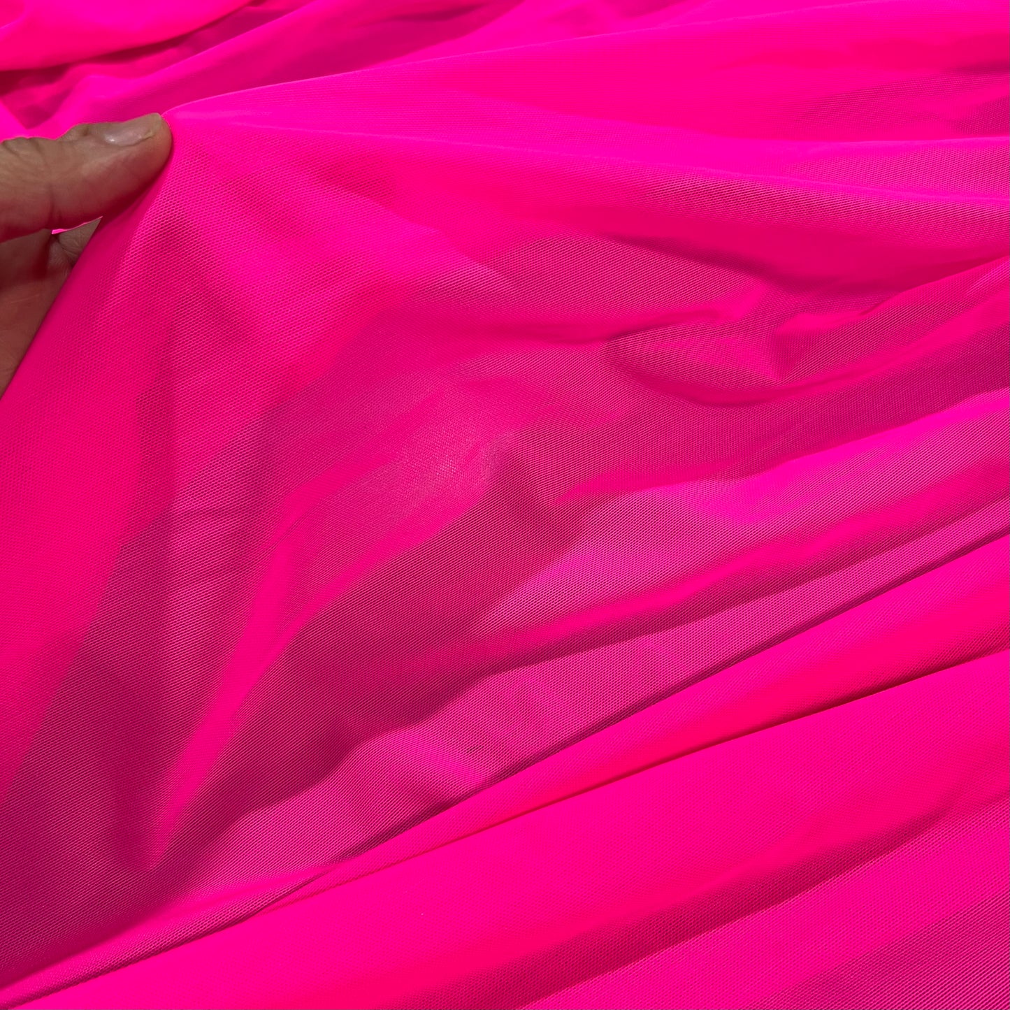 UV Neon Pink Stretch Mesh