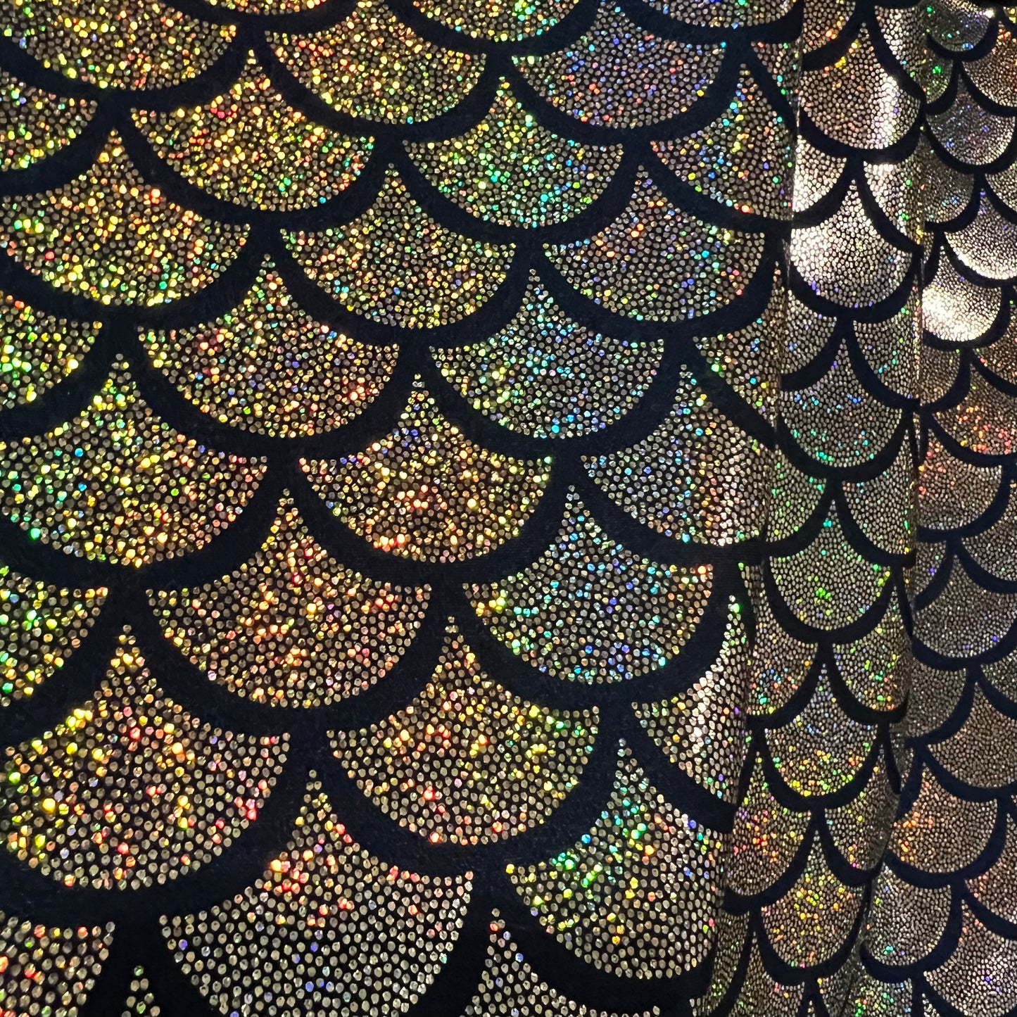 Gold Holographic Dragon Scale