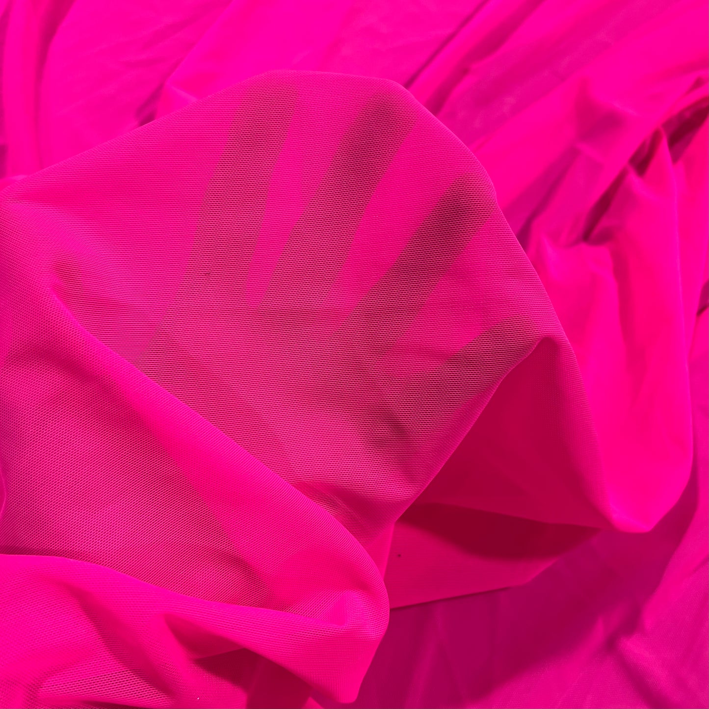UV Neon Pink Stretch Mesh