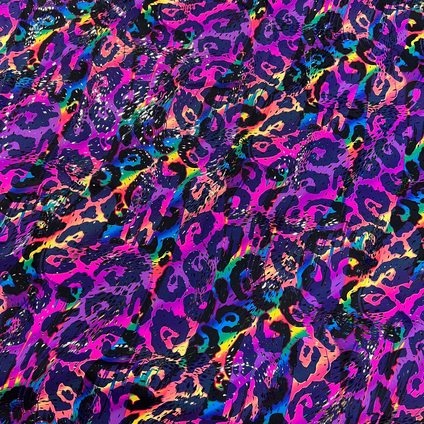 UV Glow Rainbow Leopard