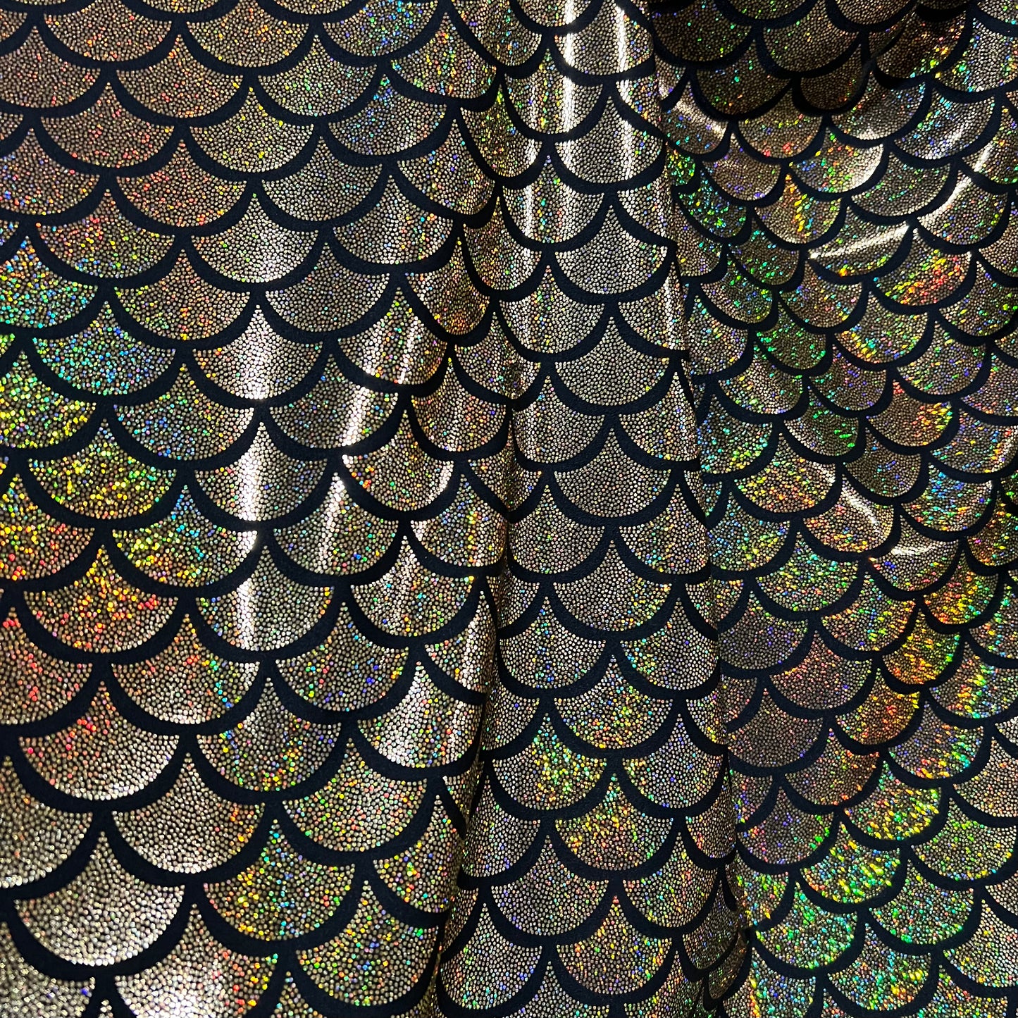 Gold Holographic Dragon Scale