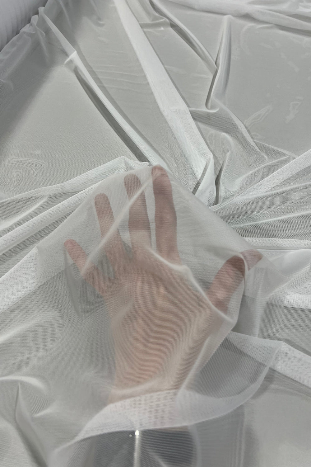 White Stretch Mesh