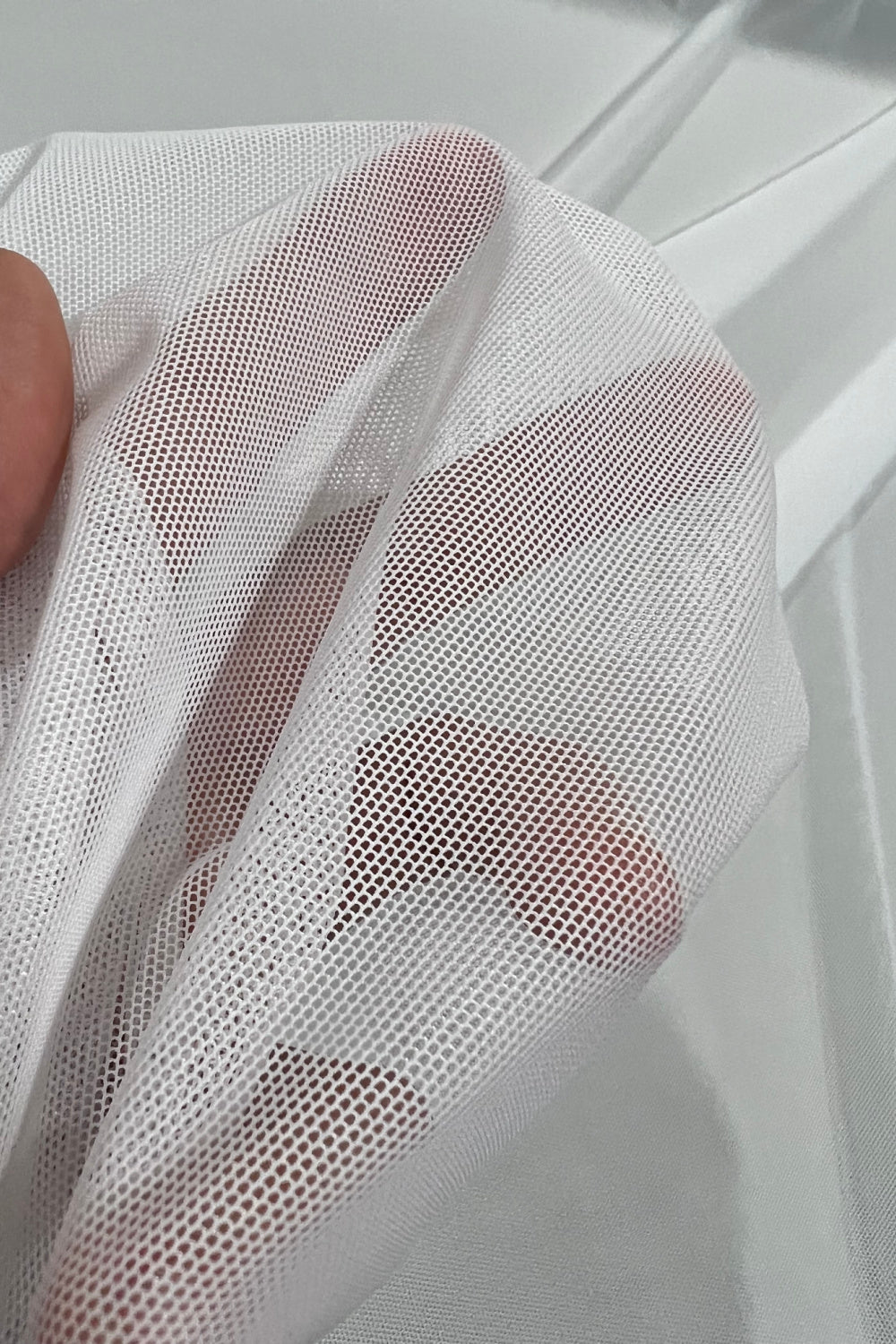 White Stretch Mesh
