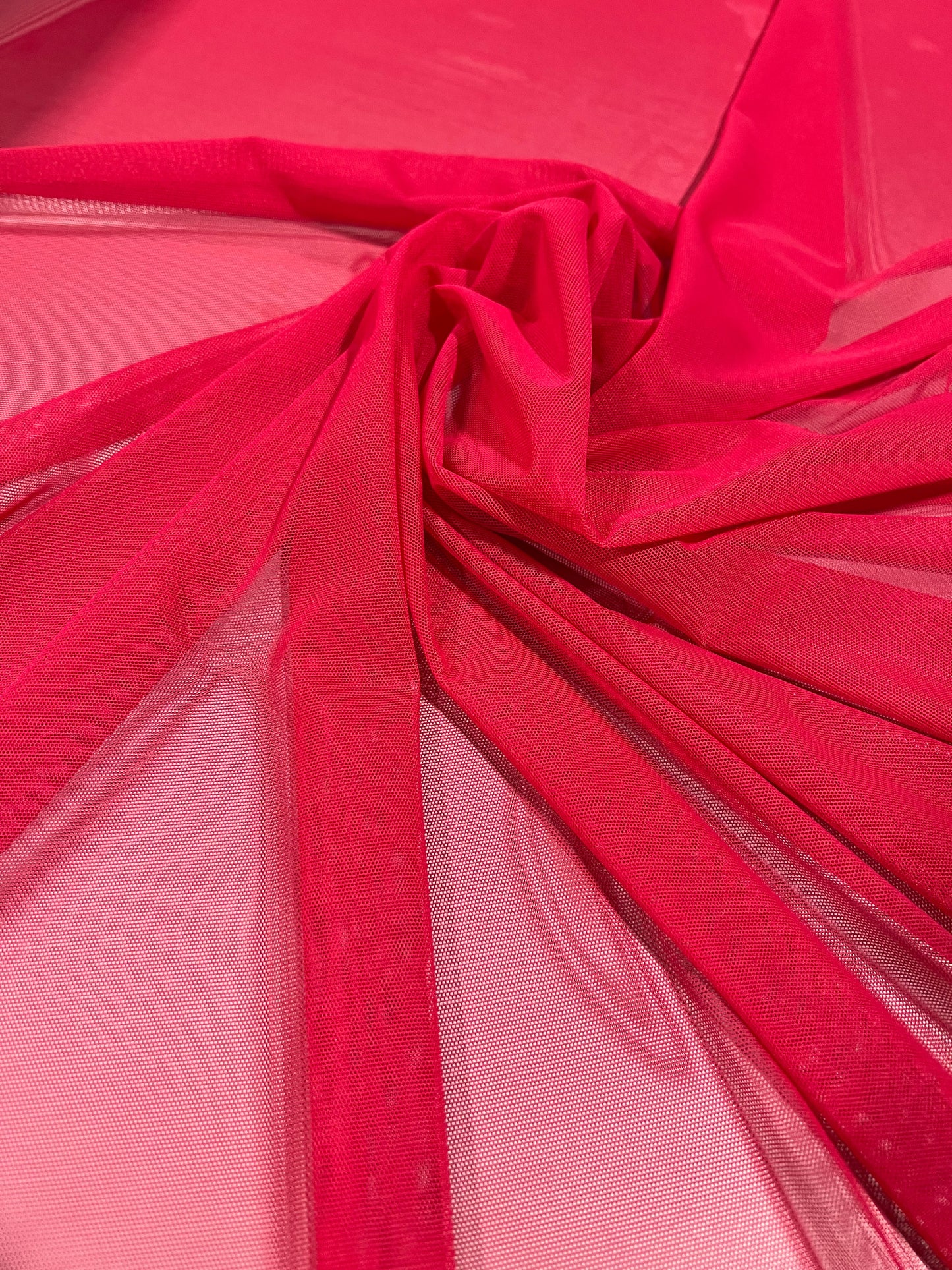 Cherry Stretch Mesh