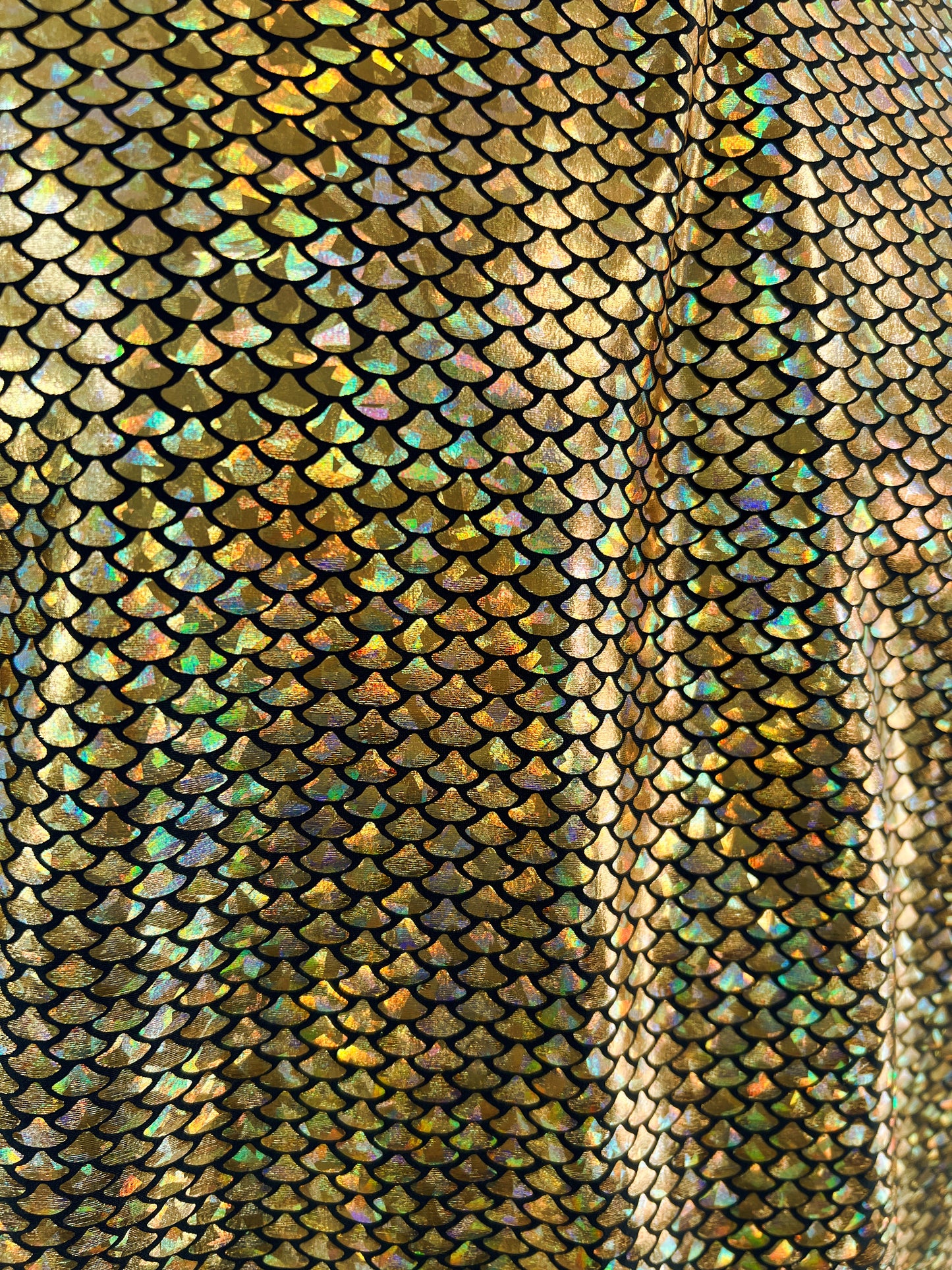 Gold Holographic Fish Scale