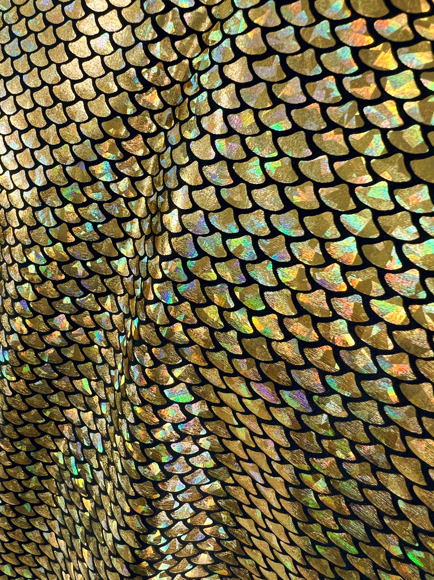 Gold Holographic Fish Scale
