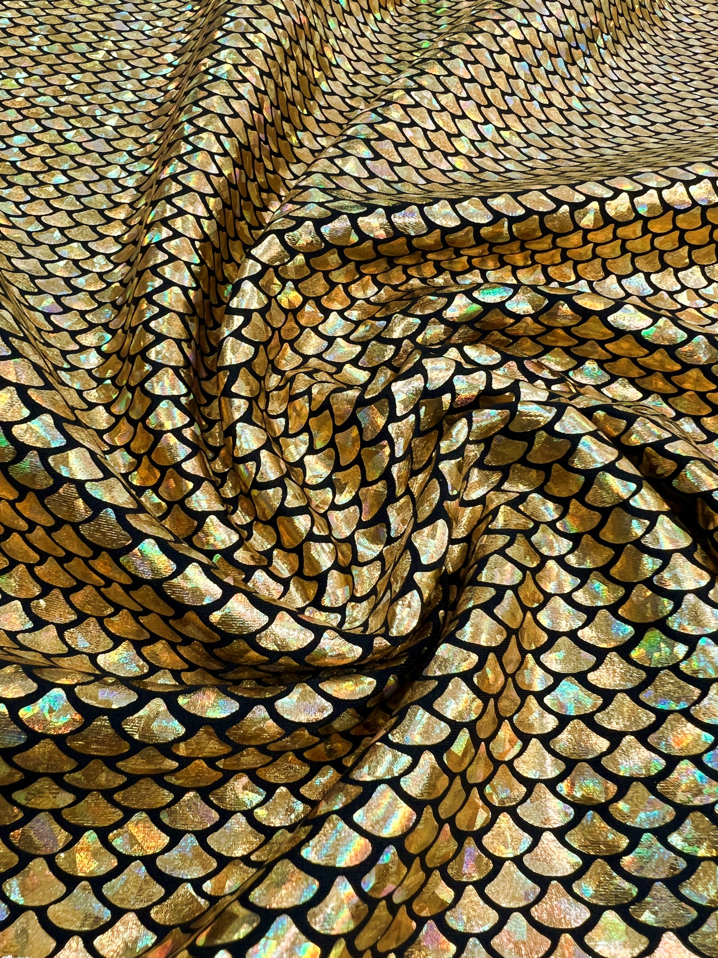 Gold Holographic Fish Scale