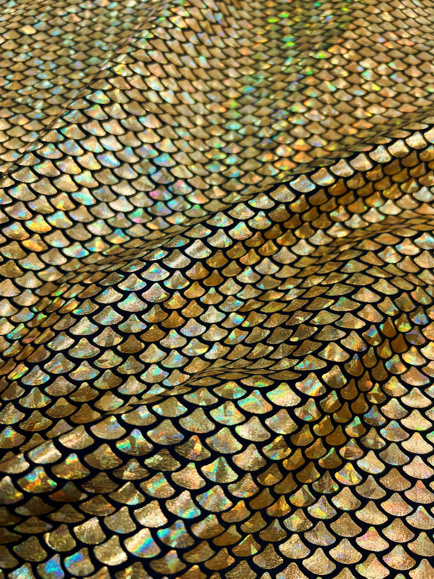 Gold Holographic Fish Scale