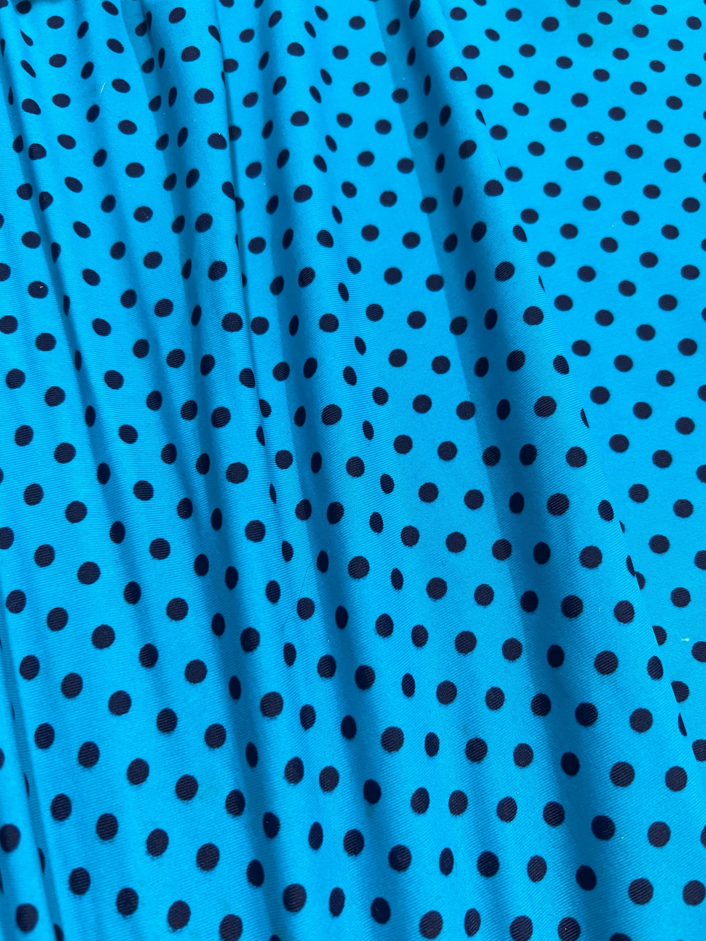 Turquoise/Navy Dot