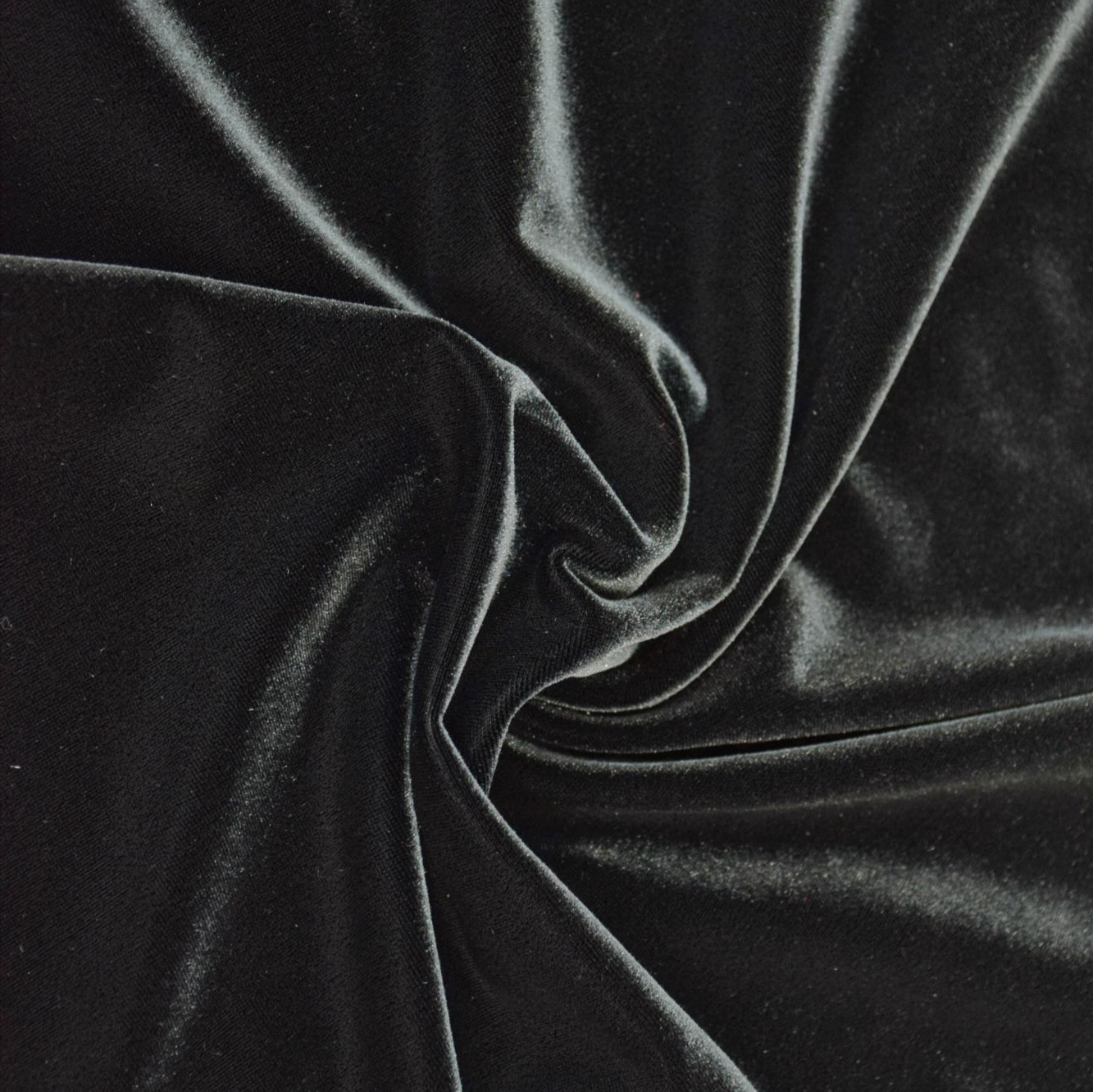 Black Stretch Velvet