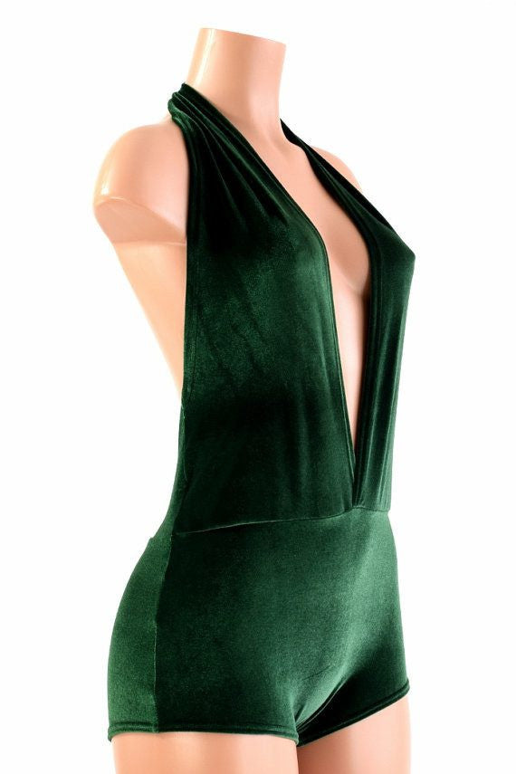 Green Stretch Velvet