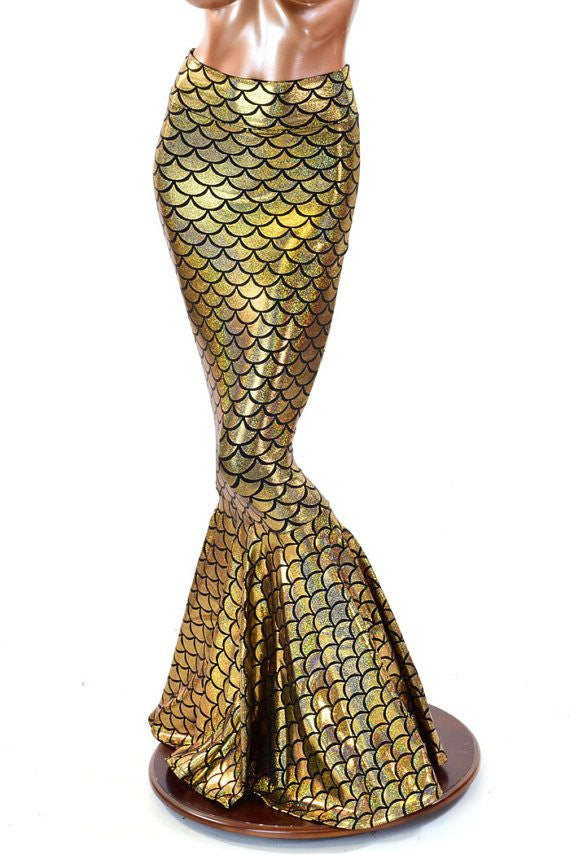 Gold Holographic Dragon Scale