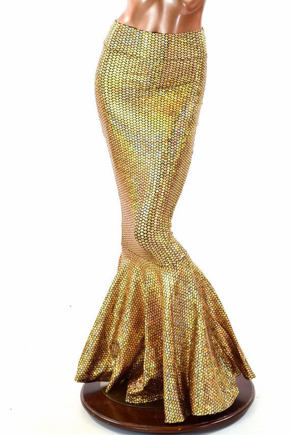 Gold Holographic Fish Scale