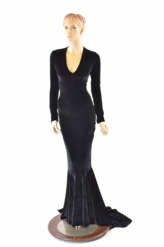 Black Stretch Velvet