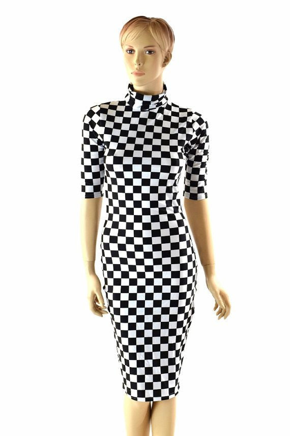 UV Black and White Checkered