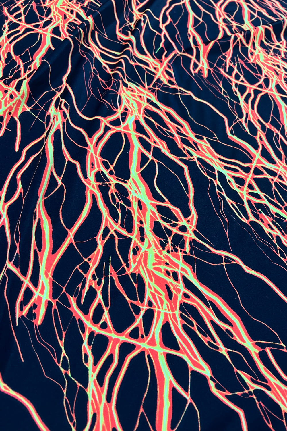 UV Glow Orange Lightning