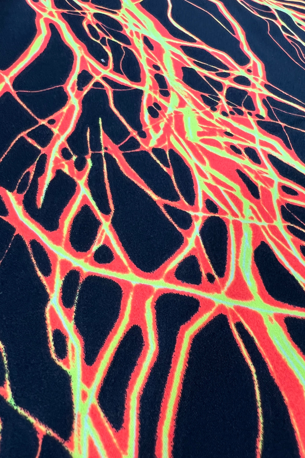 UV Glow Orange Lightning