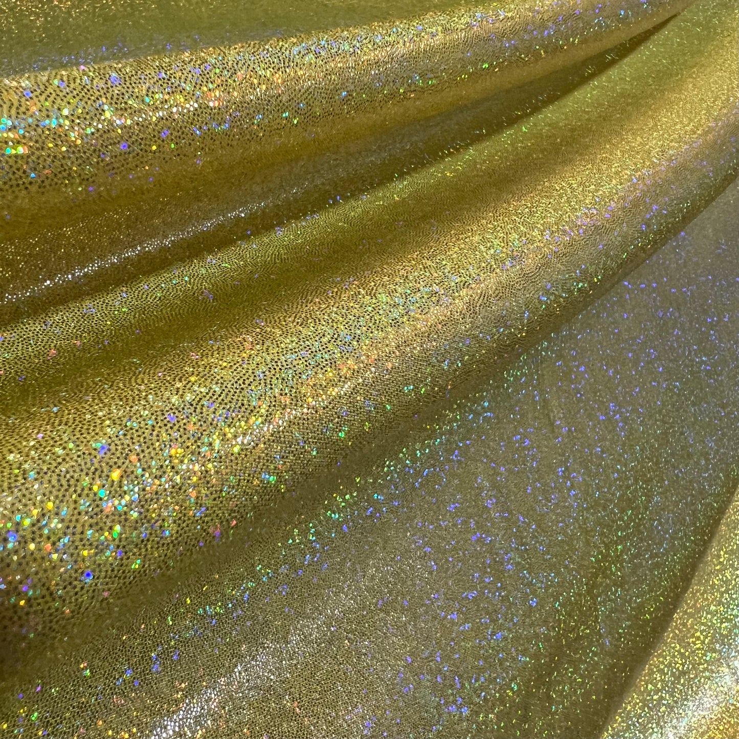 Yellow Sparkly Jewel Holographic