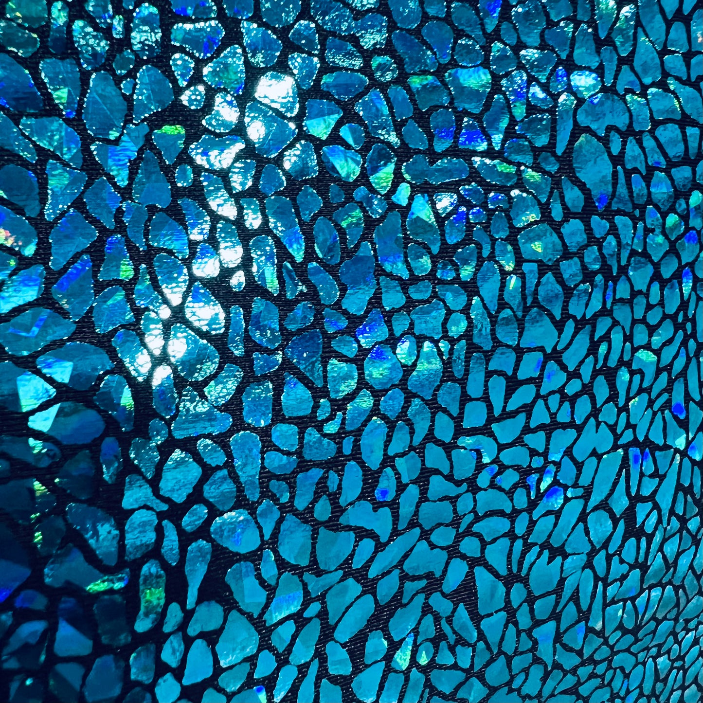 Turquoise Shattered Glass