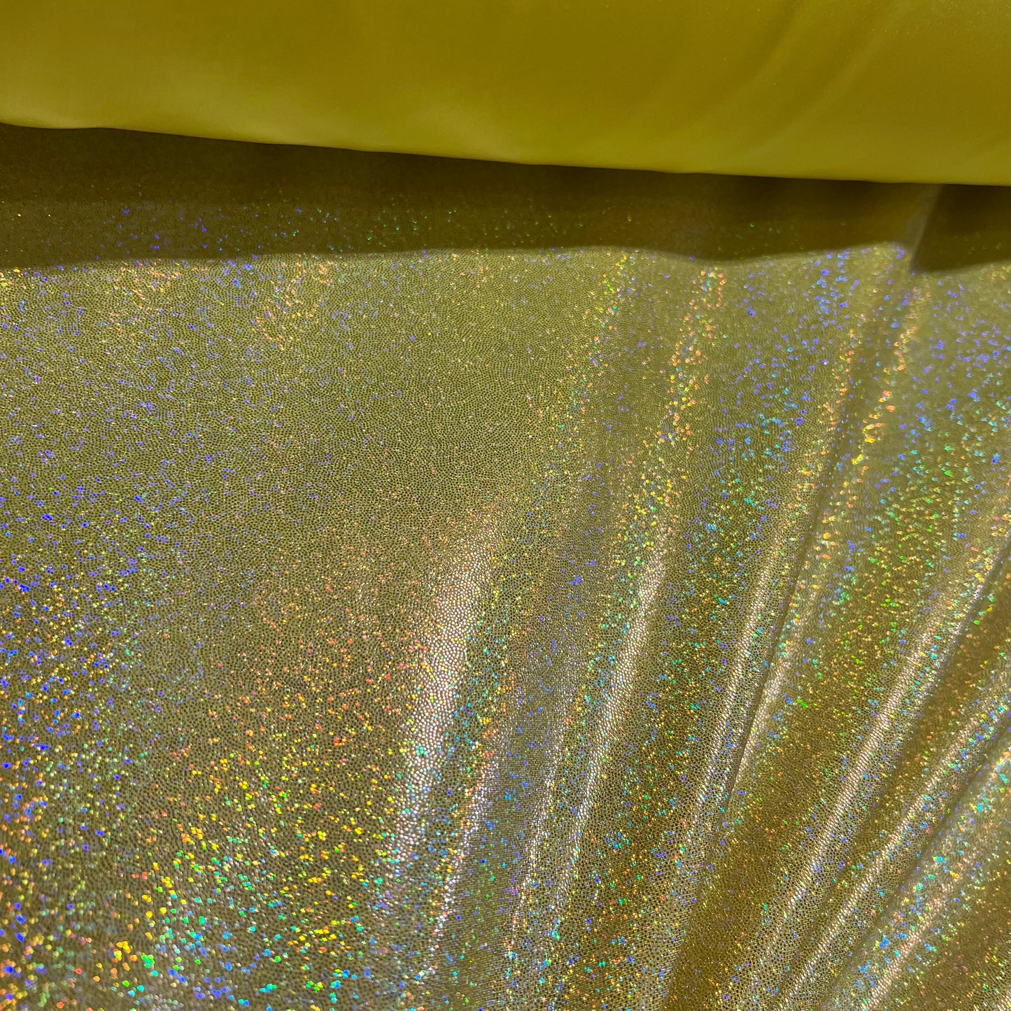 Yellow Sparkly Jewel Holographic