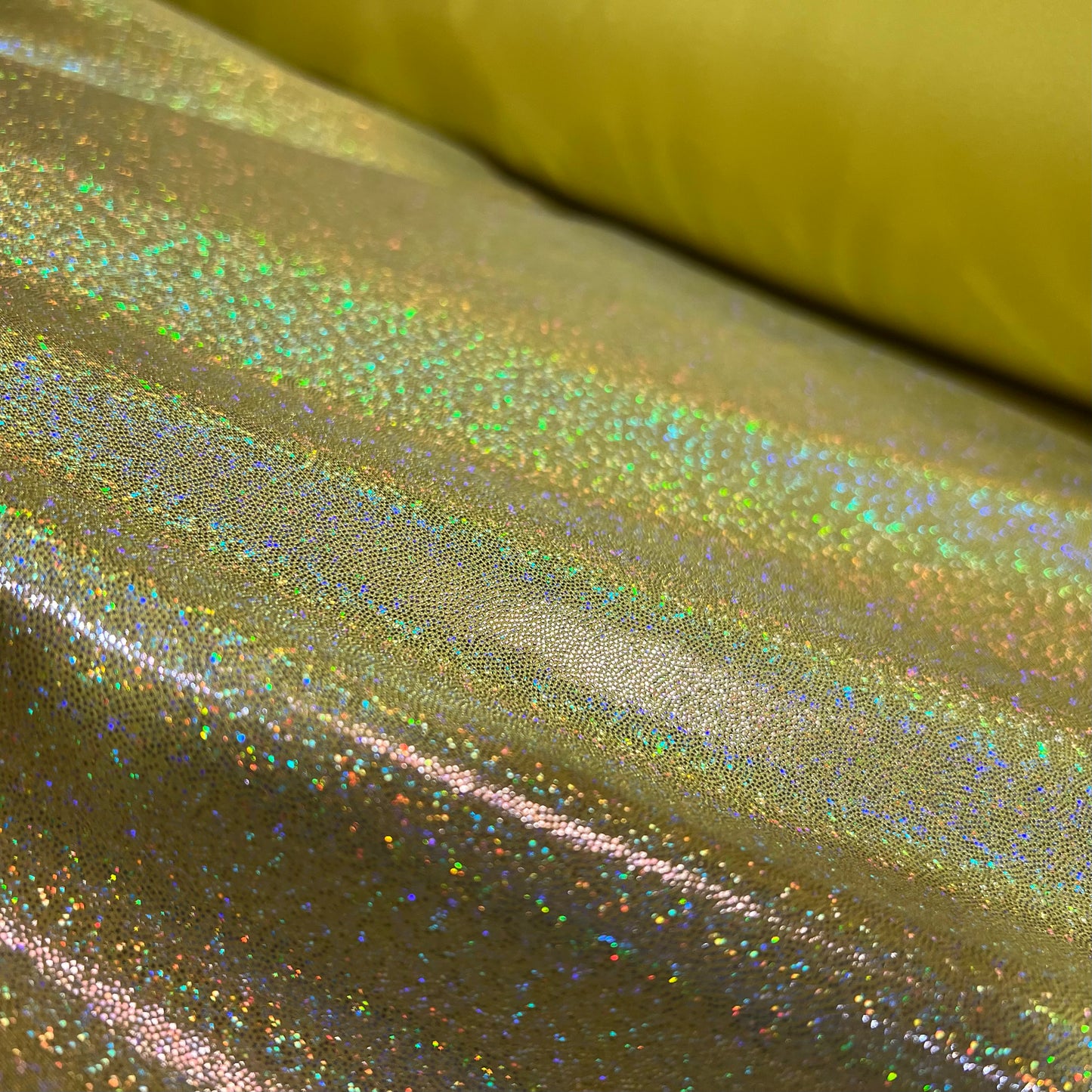 Yellow Sparkly Jewel Holographic