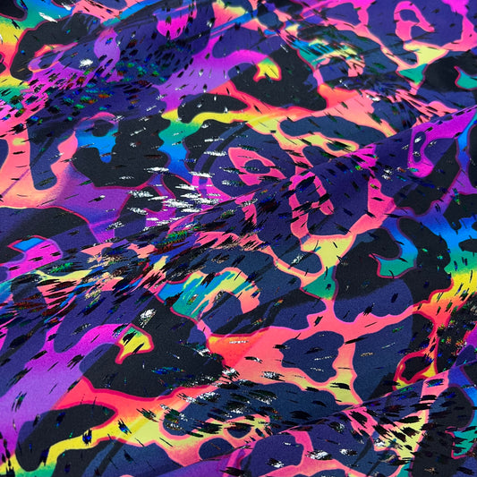 UV Glow Rainbow Leopard