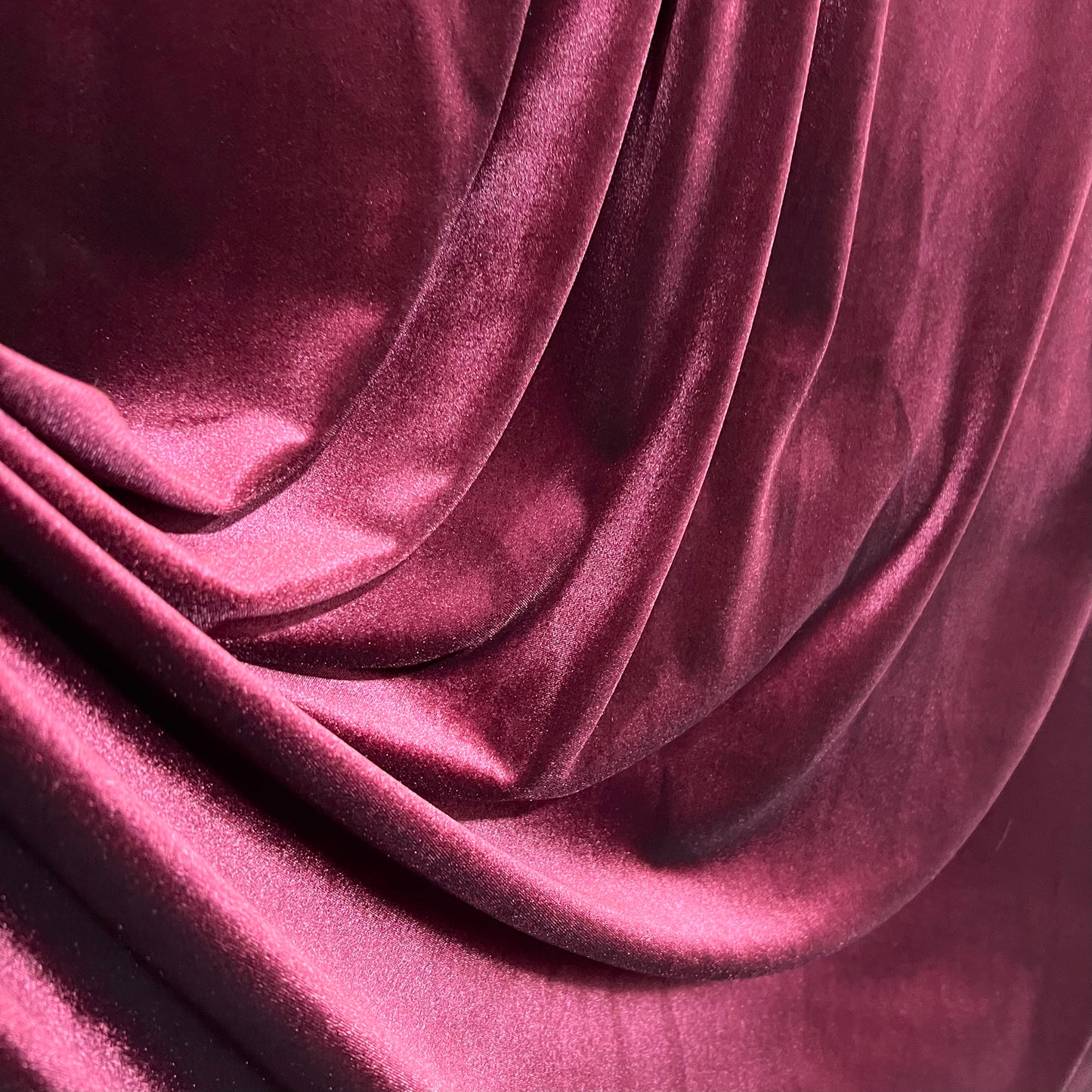 Burgundy Stretch Velvet