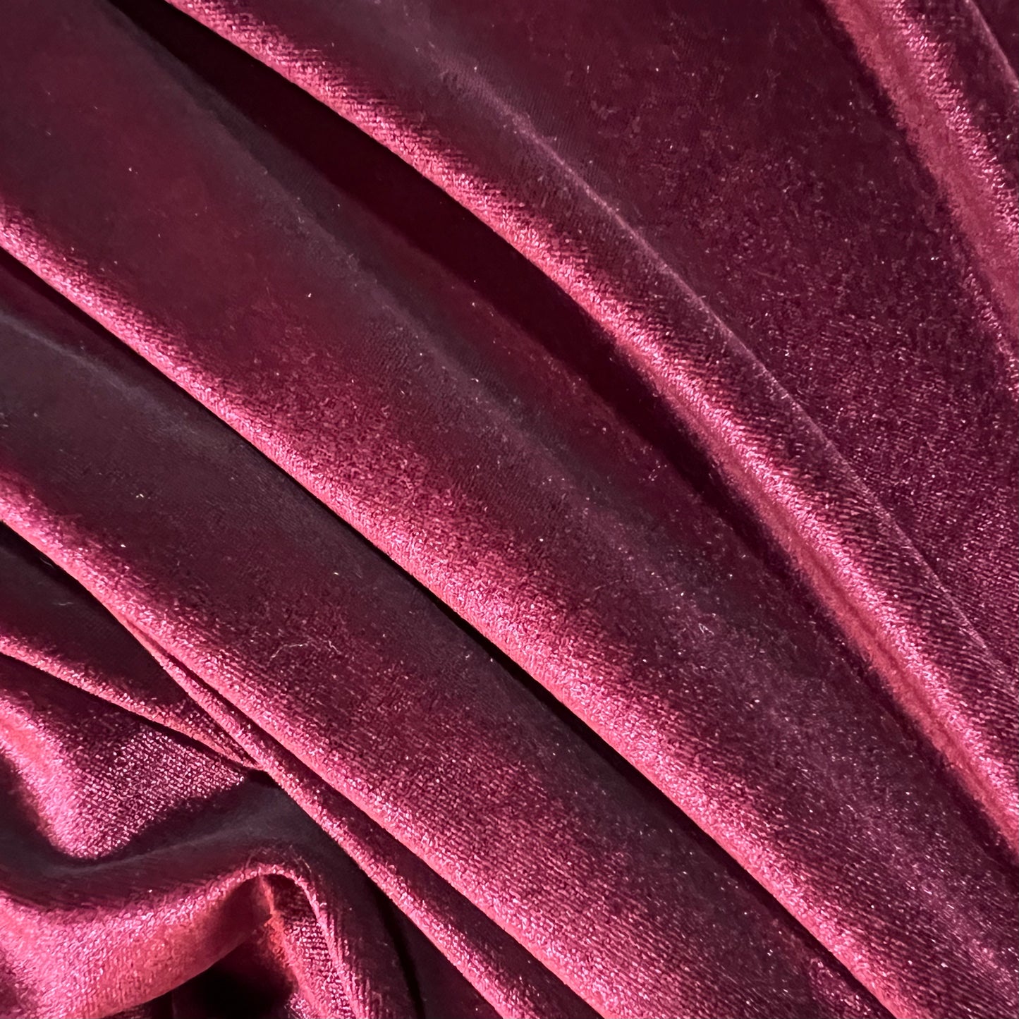 Burgundy Stretch Velvet