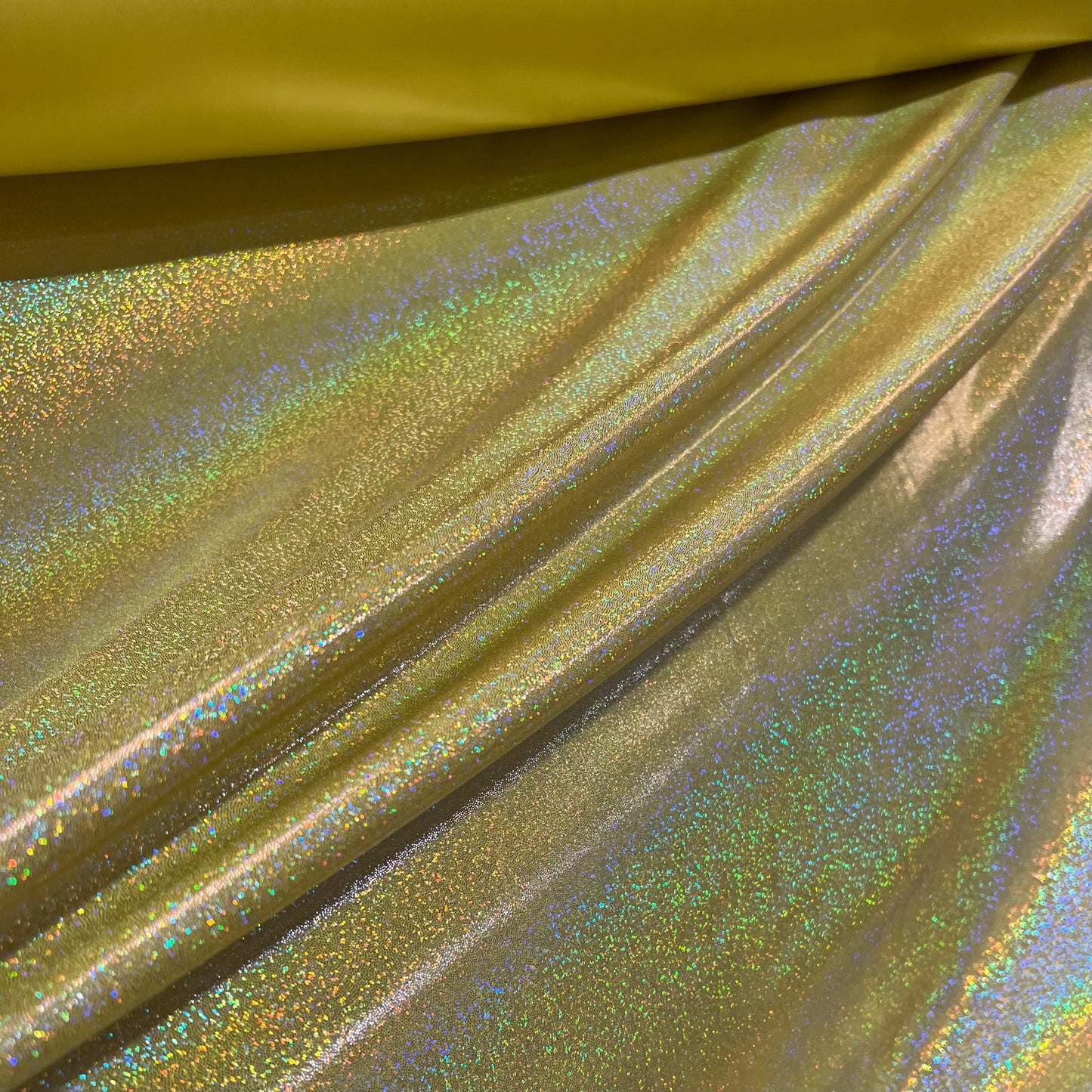Yellow Sparkly Jewel Holographic