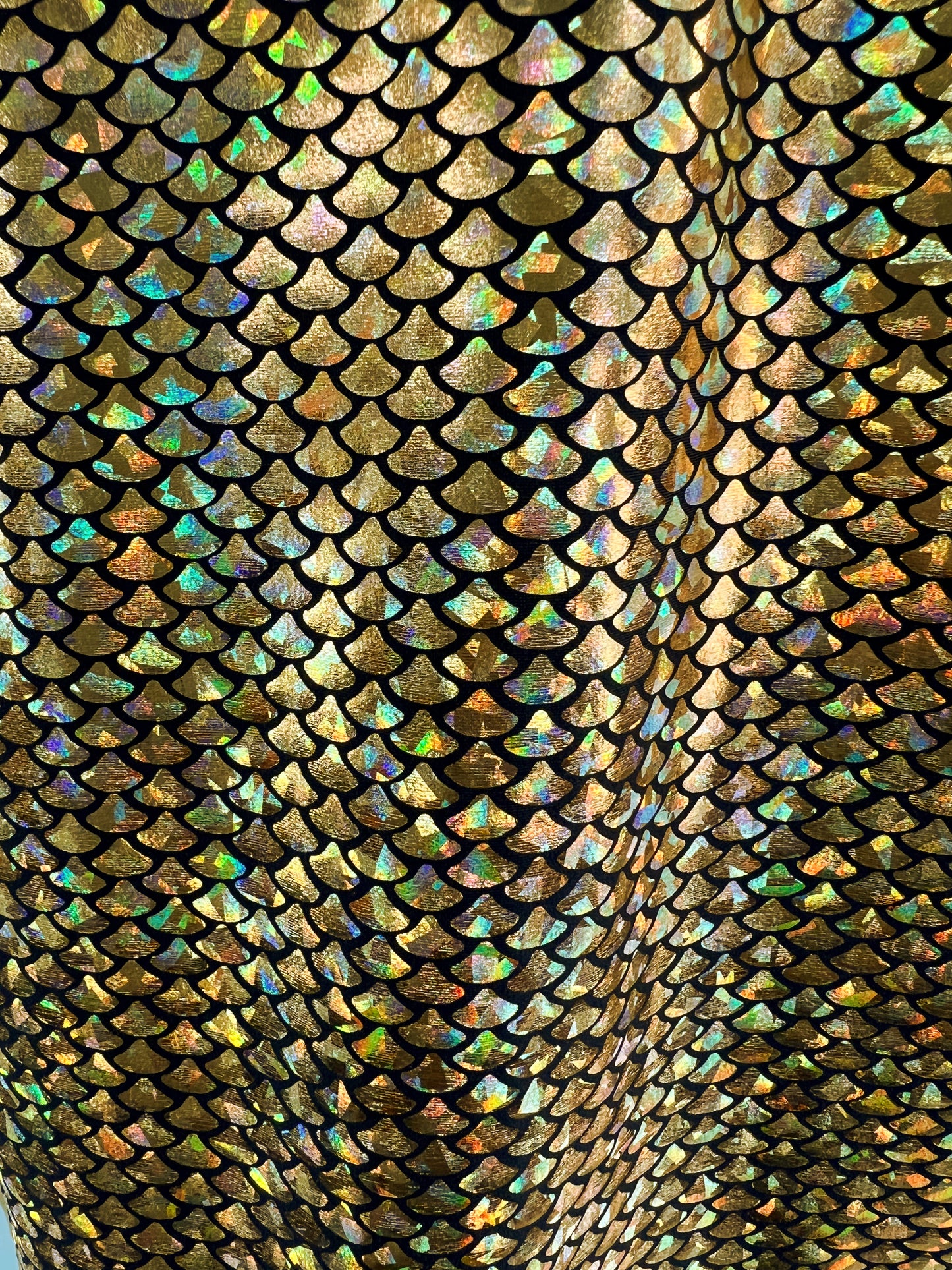 Gold Holographic Fish Scale